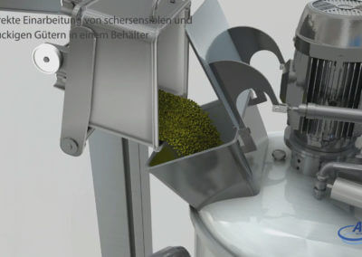 3D Animation: Prozessanlage für die Lebensmittel-, Kosmetik-, Chemie- und Pharmaindustrie.