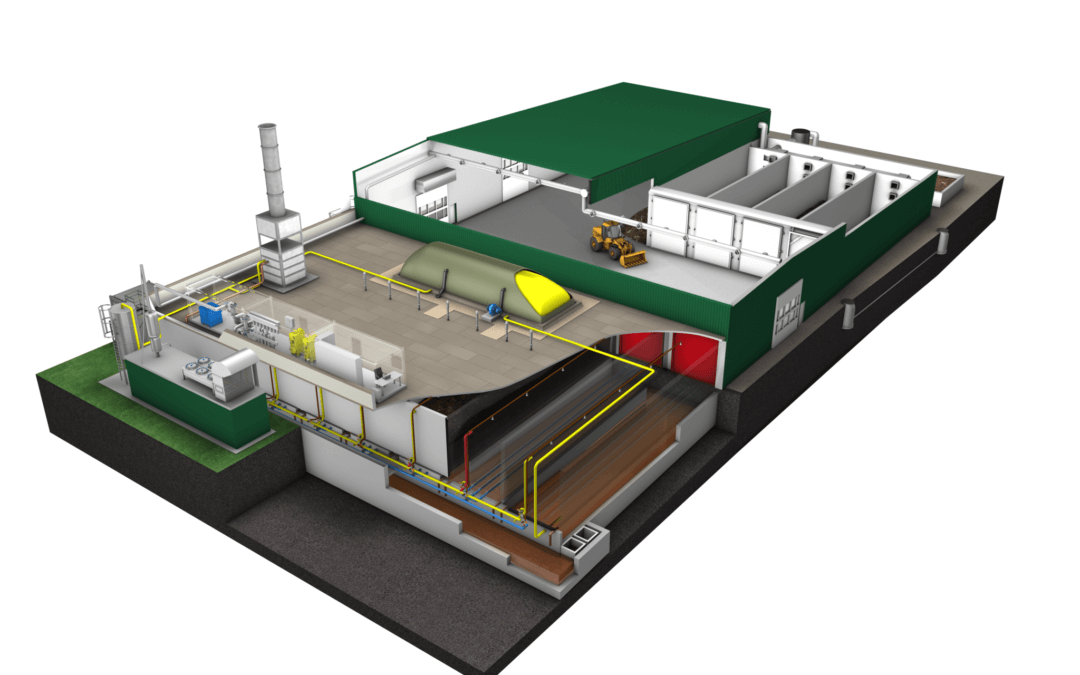3D Schnittbilder einer Biogasanlage